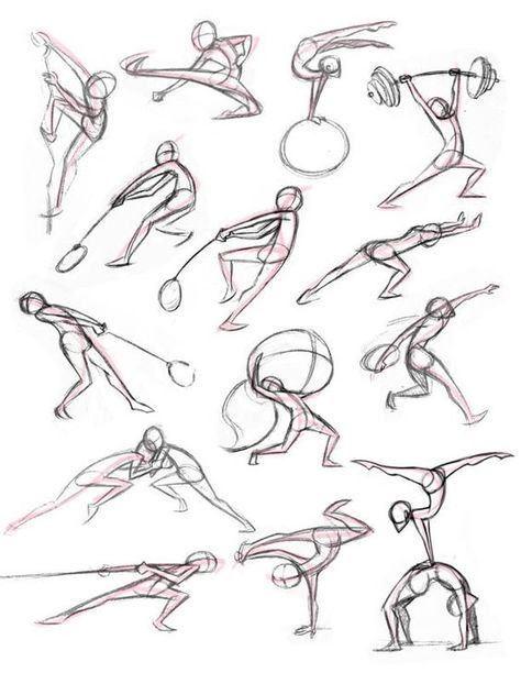 Sports Drawings, Different Poses, Gesture Drawing, Poses References, Figure Drawing Reference, Art Poses, Character Design References, Drawing Poses, Drawing Reference Poses