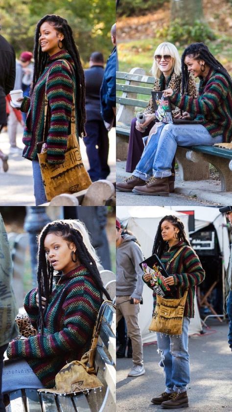 Winter Boho Style Black Women, Bohemian Outfits 2023, Bohemian Fall Outfits Black Women, Lauryn Hill Inspired Outfits, Fall Boho Outfits Black Women, Bohemian Fashion Black Women, Winter Bohemian Outfits Black Women, Boho Looks Black Women, Boho Outfits Winter Bohemian