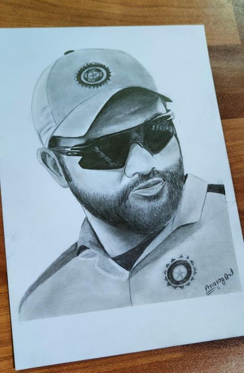 https://youtu.be/TOgKMmEy20w Rohit Sharma Sketch, Rohit Sharma, Sketch, Male Sketch, Art