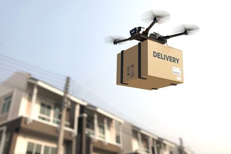 American Suburbs, Drone Concept, Drone Delivery, Drones Concept, Premium Photo, Drones, The Future, Stock Photos, Technology