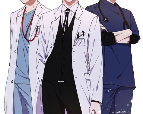 Labcoat Doctors Drawing, Doctor Suit Drawing, Male Doctor Drawing, Doctor Man Aesthetic, Hospital Gown Drawing Reference, Doctor Aesthetic Outfit, Doctor Oc Art, Doctor Outfit Aesthetic, Doctor Art Drawings