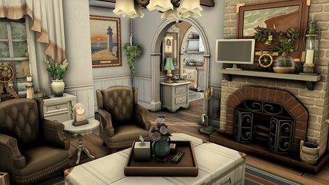 Blocksburg Fall House Ideas, Victorian Interior Bloxburg, Cottage Core Bloxburg Living Room, Bloxburg Cottage Living Room, Cottagecore Living Room Bloxburg, Antique Decals Bloxburg, Bloxburg Victorian Living Room, Old Bloxburg Houses, Victorian Kitchen Bloxburg