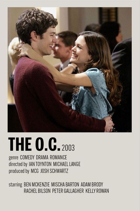 The Oc Movie Poster, The Oc Poster, Show Polaroid Poster, Peter Gallagher, Ben Mckenzie, Printable Wall Collage, Film Journal, Movie Card, Movies Posters