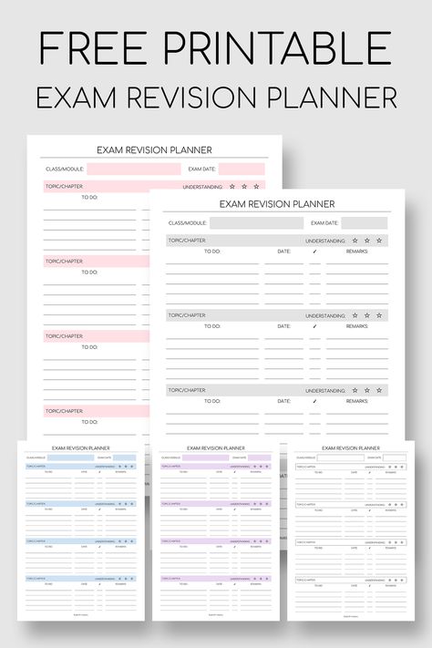 Study Guides Template, Revision Templates Free Printable, Homework Template Free Printable, Exam Planner Study, Study Schedule Template Free Printable, Exam Planner Template, Exam Study Planner Printable Free, Study Planner Printable Free Student, Study Printables Free