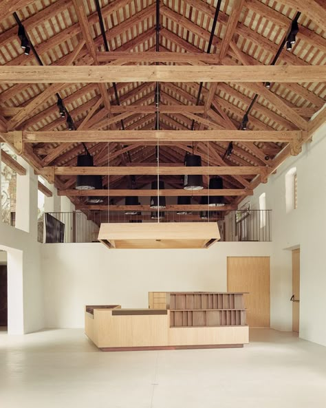 Bressanone Italy, Barn Architecture, Small Museum, Atrium Design, Online Architecture, Farmhouse Architecture, Wooden Architecture, Building Renovation, Attic Spaces