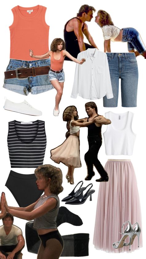 i love patrick swayze sm and jennifer greys outfits in this movie make me want to cry Dirty Dancing Costume, Baby Dirty Dancing, Rapunzel And Flynn, Jennifer Grey, Patrick Swayze, 80s Party, I Want To Cry, Dirty Dancing, Grey Outfit