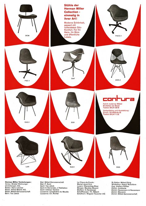 Herman Miller Chair Eames, Herman Miller Chair, Herman Miller Eames, Alexander Girard, Furniture Ads, Art Appliqué, Charles Ray, Eames Chairs, Charles & Ray Eames