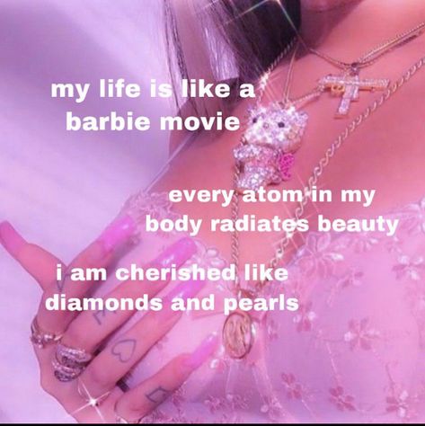 Affirmation Board, Vision Board Affirmations, Malibu Barbie, Self Concept, Pink Girly Things, Self Love Affirmations, Magic Words, Baddie Quotes, Positive Self Affirmations