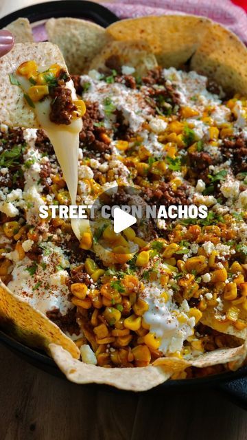 Street Nachos, Street Corn Nachos, Corn Nachos, Mccormick Recipes, Taco Recipe, Street Corn, Taco Recipes, March 4, Vegan Food