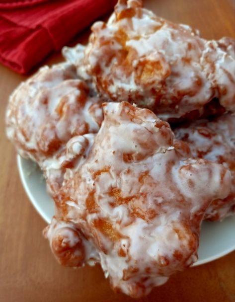 Amish Apple Fritters Recipe - Amish Heritage Amish Apple Fritter, Apple Fritter Bread, Apple Fritter, Apple Dessert Recipes, Fritter Recipes, Amish Recipes, Apple Fritters, Bread Recipes Sweet, Apple Desserts