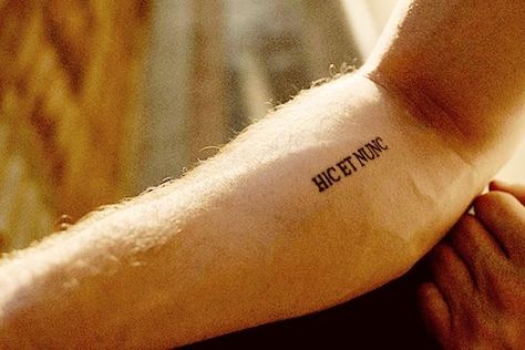 Ian Somerhalder Tattoo, Damon Salvatore Tattoo Ideas, The Vampire Diaries Tattoo Ideas Damon, Damon Salvatore Tattoo, Here And Now Tattoo, Tvd Tattoos Ideas, Present Tattoo, Vampire Diaries Tattoo, Hand Tattoo Images