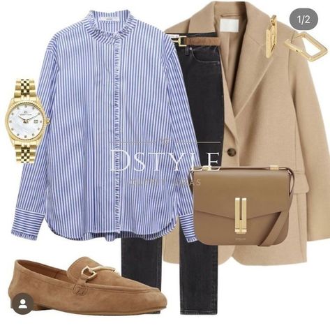 Tan Loafers Outfit Women, Beige Loafers Outfit Women, Loafers Outfit Women, Capsule Wardrobe Women, Looks Jeans, Loafers Outfit, Casual Work Wear, Classic Style Outfits, Beige Outfit