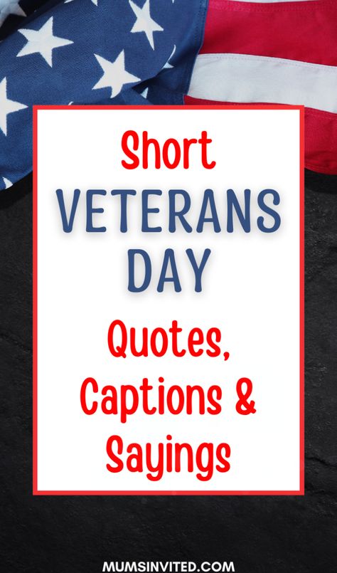 Looking for heartfelt Veterans Day quotes to express your gratitude? Discover a collection of short yet powerful sayings & messages to honor the brave men & women who have served. Whether you're thanking your husband, wife, dad, grandpa, boyfriend, son, or another hero, these quotes are perfect for sharing on a Veterans Day card or sending morning wishes to our Army, Navy & Air Force veterans. From funny captions to touching appreciation messages, find the perfect way to say "Thank you" in 2024. Veterans Day Cards Ideas, Veteran’s Day Quotes, Thank You Veterans Quotes, Veterans Day Quotes Honoring, Veterans Day Cards, Ways To Show Gratitude, Veterans Day Poem, Happy Veterans Day Quotes, Powerful Sayings