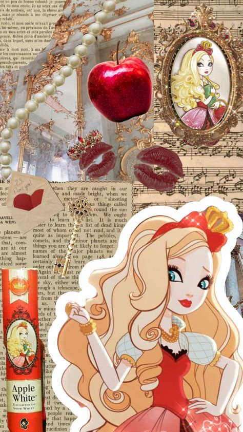 Ever After High Aesthetic Wallpaper, Apple White Wallpaper, Ever After High Background, Ever After High Wallpaper, Ever After High Rebels, Famous Fairies, Arte Monster High, Dreamy Artwork, Y2k Wallpaper