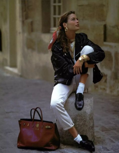 Carre Otis, Michael Roberts, Vogue Archive, Jane Birkin, Top Models, Vogue Italia, Mode Inspo, Birkin Bag, Editorial Fashion