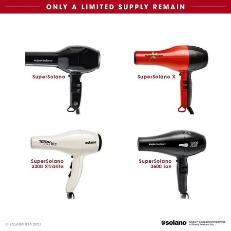 Solano USA stands for power. A relentless dedication to providing the high-quality salon tools has made Solano one of the most trusted and dependable brands in the professional beauty industry.✨ Solano USA is a high-performance hair dryer brand focused on serving the needs of the professional stylist and salon client. Solano tools are made in Italy and offer a long lifespan due to the reliable, high-quality manufacturing process.👏💈 Hair Dryer Brands, Performance Hairstyles, Professional Stylist, Beauty Industry, Manufacturing Process, Hair Dryer, The Professional, In Italy, Italy