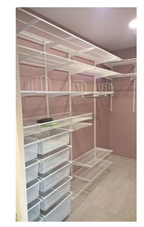 Clothes Storage Without A Closet, Wire Closet Organizers, Wire Closet Systems, Closet Maid, Wire Closet Shelving, Master Closet Organization, Room Organization Bedroom, Dressing Room Closet, Closet Design Layout