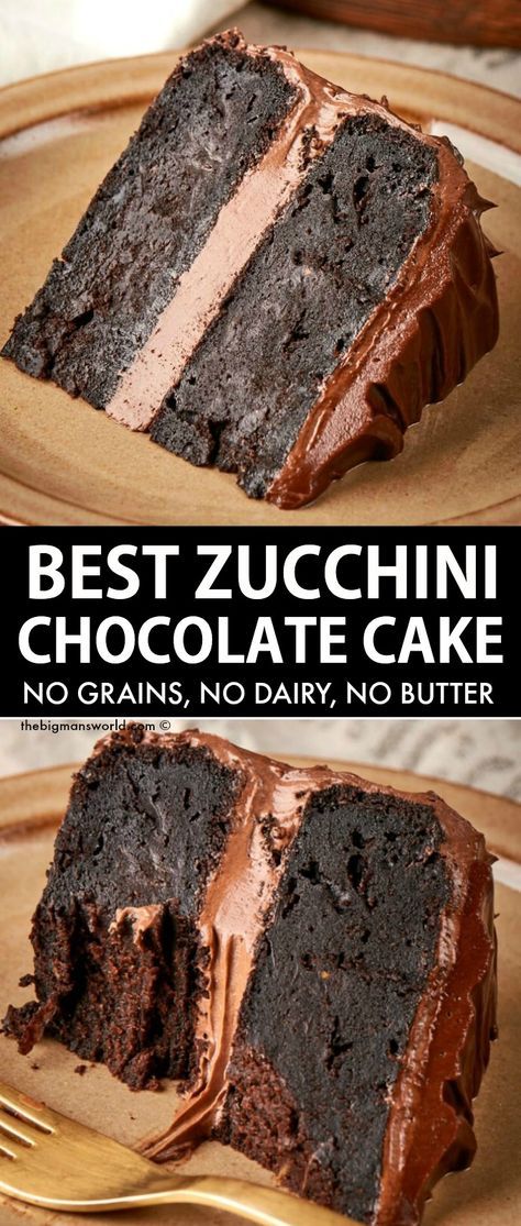 Zucchini Chocolate Cake, Zucchini Chocolate, Chocolate Zucchini Cake, No Dairy, Zucchini Cake, Chocolate Zucchini, Healthy Sweets Recipes, Food Cakes, Healthy Sweets