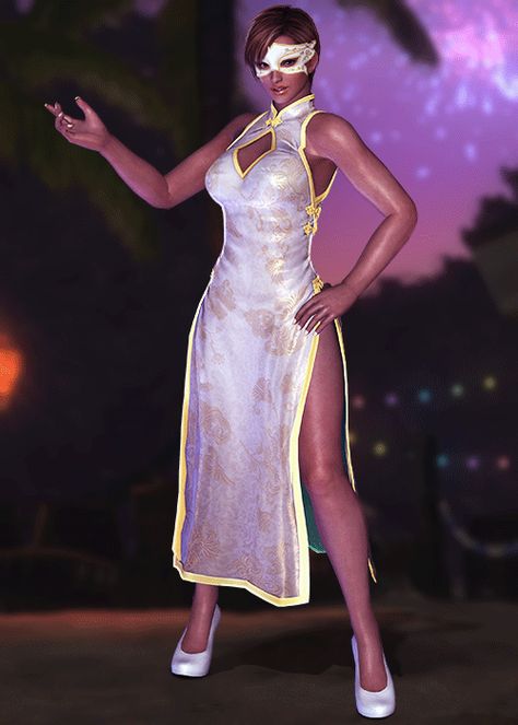 DOA5LR C47 Chinese New Year Lisa Hamilton, Dead Or Alive 5, Dead Or Alive, Beach Volleyball, Chinese New Year, Flapper Dress, High Neck Dress, Deviantart