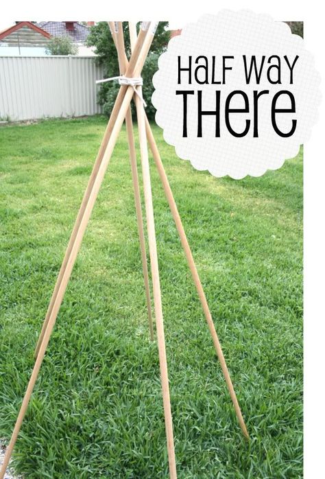 How To: DIY Tee Pee Tent – part 1 I like the style of the branches better but here are directions Wig Wam Teepees, How To Make Teepee, Tee Pee Tent, Diy Teepee Tent, Diy Teepee, Tipi Tent, Tee Pee, Diy Tees, Frame Diy