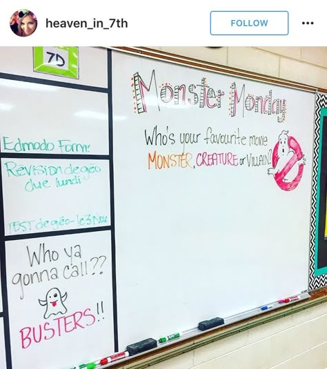 Daily Whiteboard Writing Prompts: Monster Monday Monday Bell Ringer Prompts, Monday Morning Questions For Students, Monday White Board Prompt, Monday Bell Ringer, Monday Board Prompts, Daily Questions For Students, Monday Writing Prompts, Monday Whiteboard Message, Monday Whiteboard Prompt