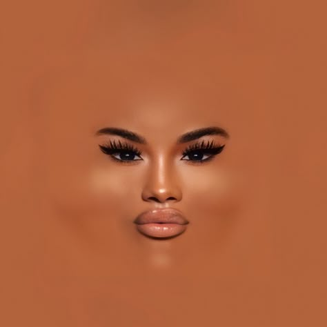 Imvu Realistic Face, Imvu Head Template, Wwe 2k Face Texture, Wwe Face Textures, Mesh Head Imvu, Imvu Heads And Skins, Everskies Face Tutorial, Imvu Mesh Head Ideas, Imvu Wigs