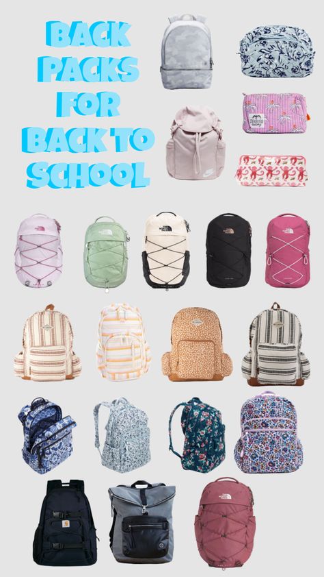 #backtoschool #preppy #backpack School Backpacks Highschool, Cute Backpacks For Highschool, High School Essentials, School Backpack Essentials, School Supplies Highschool, Preppy Backpack, Backpack Essentials, School Supplies Shopping, Trendy Backpacks