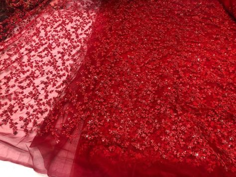 FABRIC Forever on Instagram: “Restock Hot red net embroidery ₹900/- per meter 46” Thread and sequins embroidered blood red color of net looking so stunning Book fast” Embroidery Net Fabric Dresses, Embroidered Net Fabric, What Color Compliments Red, Net Dupatta Designs Ideas, Red Net Dress, Embroidery On Net Fabric, Net Dupatta Designs, Dupatta Designs Ideas, Clothing Fabric Patterns