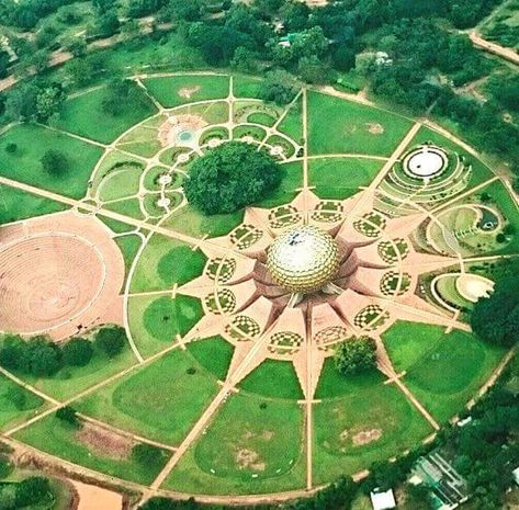 Matrimandir, Auroville Matrimandir Auroville, Auroville India, Spiritual Design, Monumental Architecture, Eco City, Bmw Wallpapers, Architecture Concept Diagram, Concept Diagram, Ancient Buildings