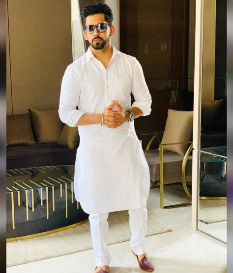 Punjabi Kurta Pajama Men, Babbal Rai, Men Pants Pattern, Indian Wedding Clothes For Men, Wedding Kurta For Men, Kurta Pajama Men, Fashion Models Men, Gents Kurta Design, Men Kurta