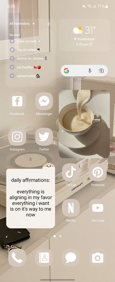 make your android homescreen aesthetic ✨️ soft beige theme 🍂 ~ full video in my YT channel // link in bio #aestheticphone #beige #zflip4 #samsunggalaxy #lemoneelife How Make Your Phone Aesthetic, Galaxy Flip Wallpaper Aesthetic, Cool Themes For Phone, Make Android Aesthetic, Cute Samsung Phone Layout, Galaxy A54 Wallpaper, How To Make Your Samsung Phone Aesthetic, Zflip4 Aesthetic, How To Make Your Android Aesthetic