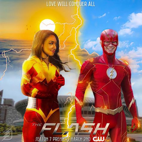 Aryaan🤩 on Instagram: “This is 1 of my own takes on The Flash Season 7 Poster😼 ——— Happy Valentine’s Day to everyone in a relationship and Happy Sunday to the…” The Flash Season 9, Berry Allen, The Flash Poster, The Flash Logo, Dc Wallpaper, Team Flash, Flash Funny, Flash Dc Comics, Flash Comics