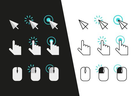 Vectorial icons of mouse click action, useful in many projects. Download it! Action Icon, Logo Reference, Mouse Click, Mouse Logo, Key Icon, Mouse Icon, Wireframe, Graphics Design, Ux Design