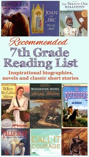 7th Grade Reading List of Recommended Books & Stories 7th Grade Reading List, 7th Grade Homeschool, 7th Grade Reading, Homeschool Middle School, Middle School Books, Books Novels, Homeschool Books, Middle School Reading, Recommended Books