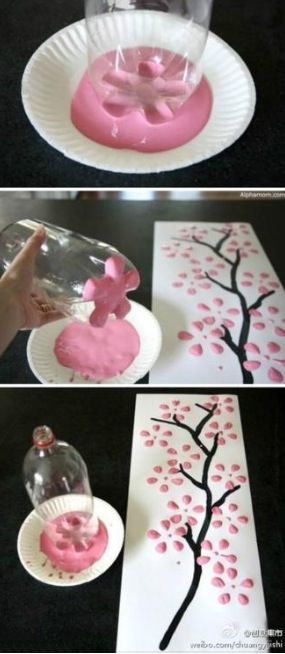 DIY: easy painting idea that the kids can help with, then hang it for some modern decor in the RV! #RV Decor #DIY Pin Diy, Seni Dan Kraf, Cadeau Diy, Easy Diy Gifts, Teacher Christmas, Paper Plate, Spring Crafts, Cute Crafts, Last Minute Gifts