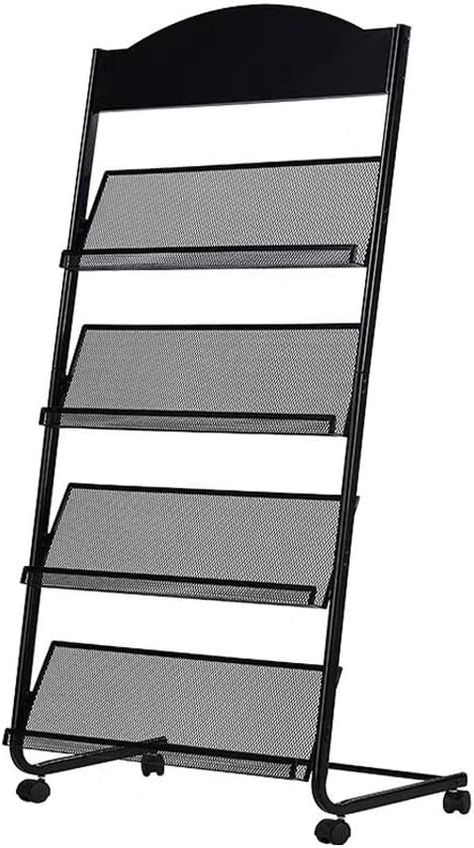 Amazon.com: Brochure Stand Magazine Rack, Detachable Brochure Display Stand, 4 Pockets Magazine Holder Newspaper Stand , Black : Home & Kitchen Brochure Stand, Step Shelves, Newspaper Stand, Brochure Display, Book Rack, Manual Book, Magazine Holder, Magazine Holders, Shelf Unit