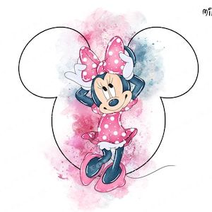 Minnie Mouse Pics, Minnie Mouse Clipart, Mickey Mouse Clipart, Mouse Clipart, Mouse Png, Minnie Mouse Images, Baby Animal Drawings, Watercolor Clip Art, Nail Art Disney