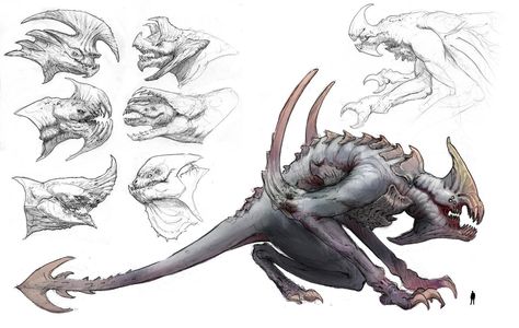 Creature Concept Art Animals, Concept Art Animals, Character Monster, Turtle Rock, Monster Ideas, Beast Creature, Creature Artwork, Alien Design, Fantasy Beasts