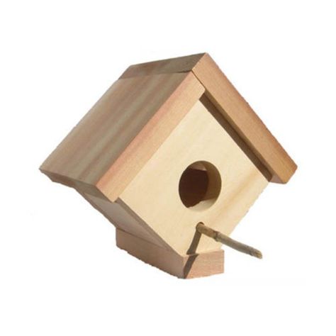 All Things Cedar Birdhouse - 5W in. - BH05U Wren House, Toy Barn, Bird House Kits, Simple Woodworking Plans, Woodworking Magazine, Easy Wood Projects, Woodworking Projects That Sell, Easy Woodworking Projects, Small Birds