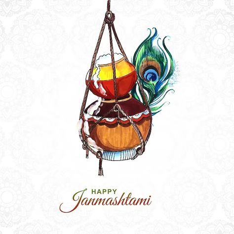 Free Vector | Free vector happy janmashtami background with matki and makhan Janmashtami Background, Happy Janmashtami Image, Janmashtami Images, Janmashtami Celebration, Janmashtami Wishes, Janmashtami Decoration, Shree Krishna Wallpapers, Happy Janmashtami, Krishna Janmashtami