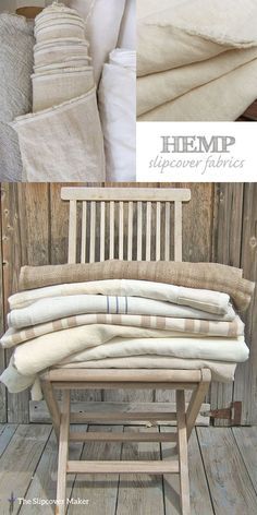 If you love linen you will love the look & feel of hemp for slipcovers.  Durable, washable and long wearing.  Beautifully rustic. Here are some of my favorite natural hemp fabrics: Hemp Canvas ... Hemp Fabric, Linens And Lace, Furniture Upholstery, Reupholster, If You Love, Soft Furnishings, Linen Bedding, Slipcovers, Upholstery Fabric