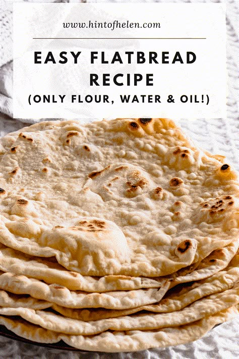 Easy Flatbread Recipe | 3 Ingredients Only | Hint Of Helen 3 Ingredient Flatbread, Homemade Flatbread Recipes, Yogurt Flatbread, Easy Flatbread Recipes, Savoury Treats, Bread Head, Easy Flatbread, Homemade Flatbread, Flatbread Recipe