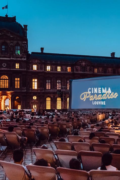 Open Cinema, Festival Cinema, Open Air Cinema, Chairs Outdoor, Outdoor Cinema, Visit France, The Louvre, Paris City, Grand Palais