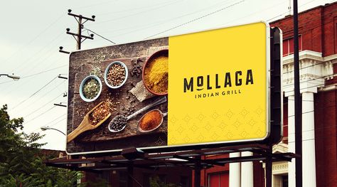 Billboard Design for Restaurant Branding - Longitude | Dustin Myers Hoarding Design, Restaurant Signage, What Is Fashion Designing, Restaurant Advertising, Billboard Advertising, Menu Inspiration, Restaurant Branding Design, Fusion Design, Brand Advertising