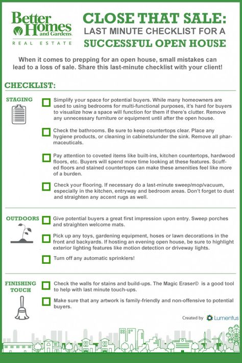 Last-minute Checklist for a Successful Open House. [INFOGRAPHIC]. Find more real estate resources on our Clean Slate blog bhgrealestateblog.com. House Infographic, Open House Checklist, Real Estate Checklist, House Checklist, Real Estate Infographic, Open House Real Estate, Real Estate Career, Sell My House, Realtor Marketing