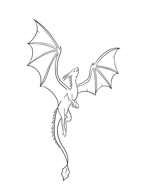 Simple Line Dragon Tattoo, Dragon Line Work Tattoo, Dragon Line Art Simple, Dragon Outline Drawing, Simple Dragon Tattoo, Dragon Tattoo Simple, Dragon Tattoo Outline, Cute Dragon Tattoo, Embroidery Trousers