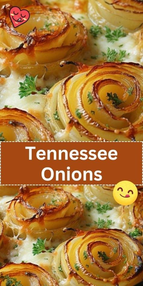 Experience the smoky, savory charm of Tennessee Onions. These caramelized onions are cooked low and The Perfect Onion, Recipes Using Fried Onions, Fried Cabbage Potatoes And Onions, Slow Cooker Tennessee Onions, Simple Onion Recipes, Baked Onion Recipes, Tennessean Onions, Grilled Onion Recipes, Amish Side Dishes