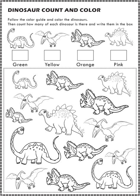 Free Printable Dinosaur Worksheets Dinosaur Worksheets, Dinosaur Coloring Sheets, Dinosaur Template, Dinosaur Activities Preschool, Dinosaurs Preschool, Dinosaur Printables, Dinosaur Pictures, Free Printable Activities, Kids Worksheets Printables