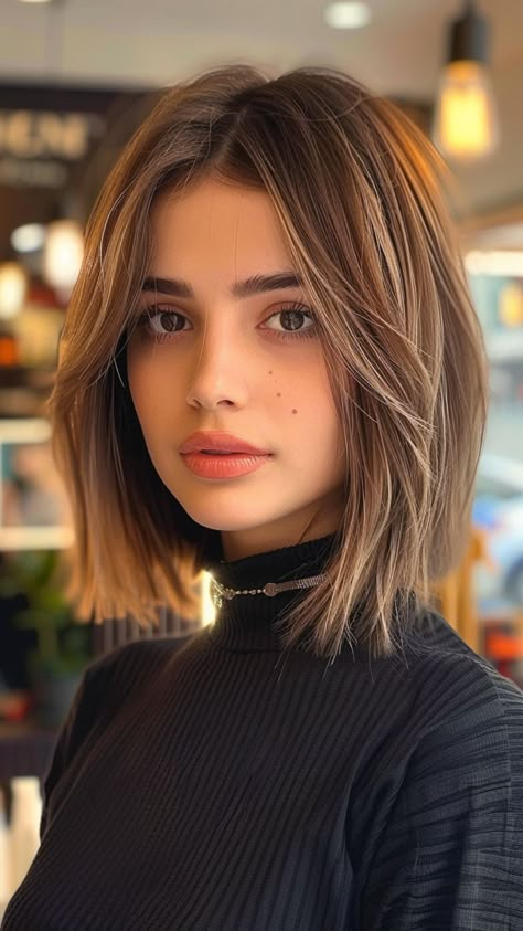 25 Haircuts for Round Faces to Flatter Your Features Short And Cute Haircuts, Shirt Women’s Haircut, Long Front Bob Short Back, Short Hairstyles For Women Round Face, Haircut For Short Hair Girl, Different Short Haircuts For Women, Cute Short Girl Haircuts, Haïr Cut For Short Hair Girl, Short Hair For A Round Face