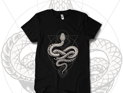 snake t-shirt design by Shams Jaman Serpent Logo Design, Snake Clothing, Snake Graphic Design, Snake Streetwear Design, Snake Tshirt Design, Snake Design, T Shirts With Sayings, Oversized Tshirt, Shirts With Sayings